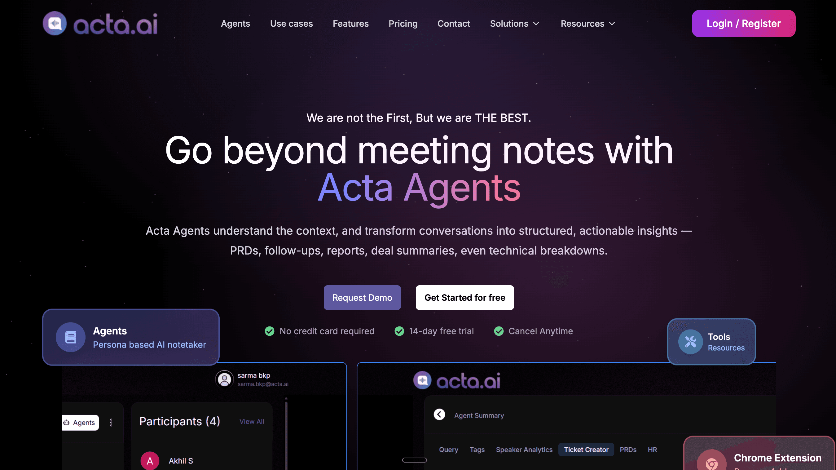 Acta Agent screenshot