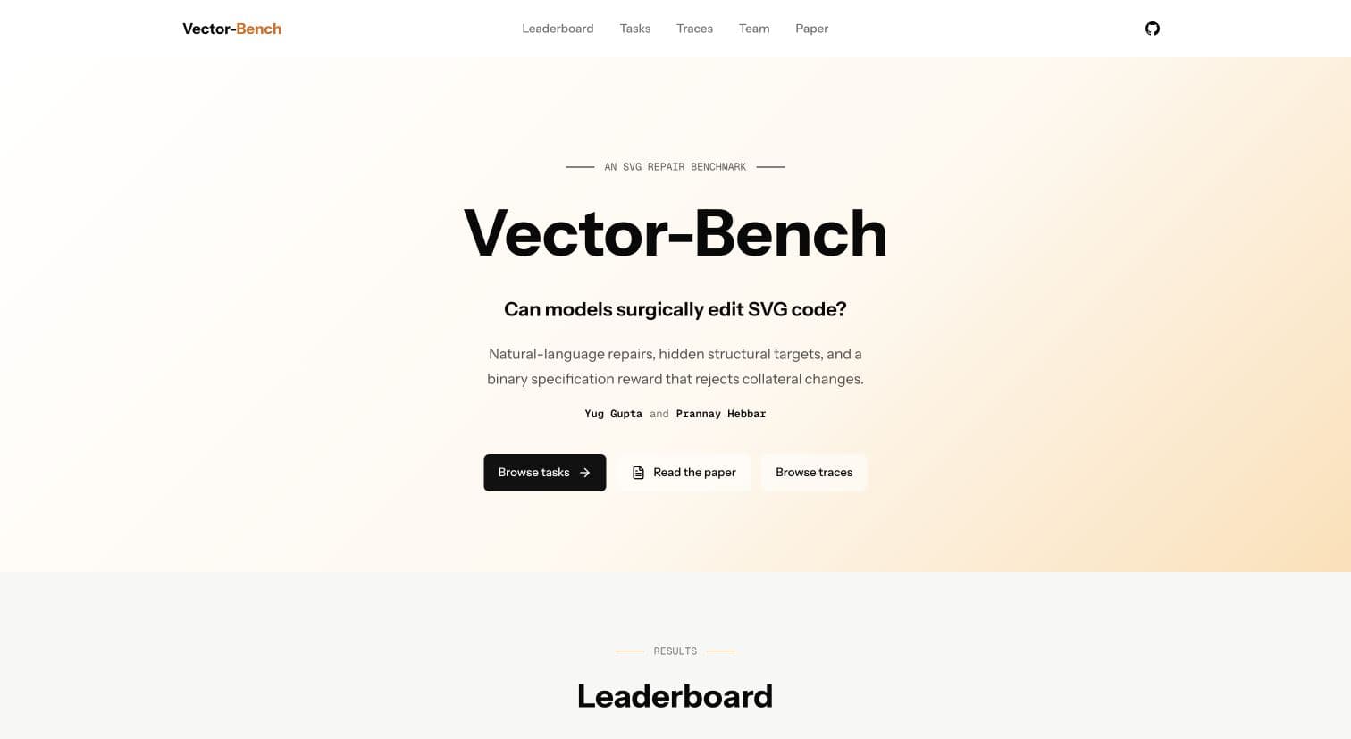Vector-Bench screenshot
