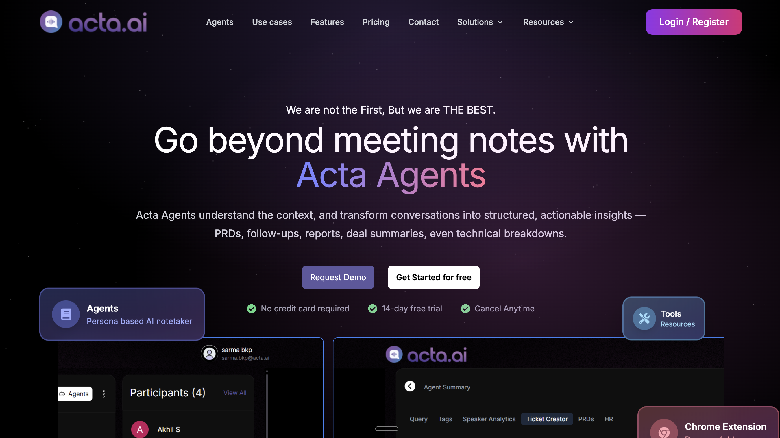 Acta Agent screenshot